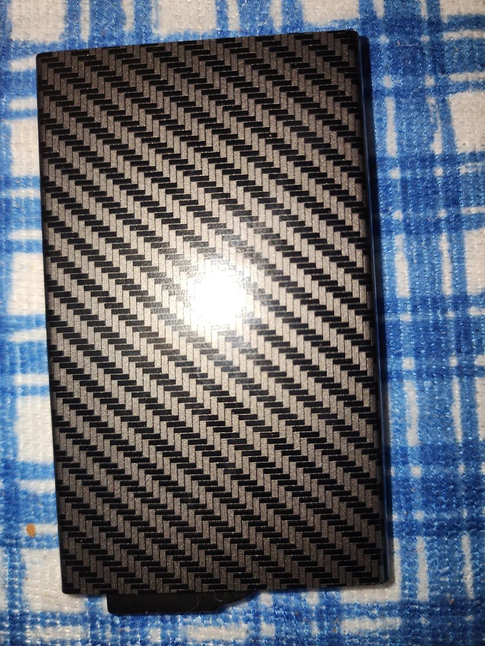 Black Carbon Fiber Wallet Phone Clip - Universal Phone Accessory